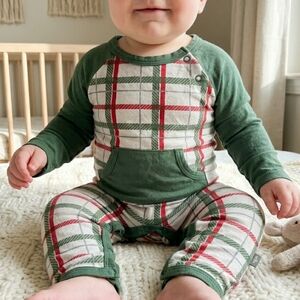 KITE Plaid Christmas Long Sleeve Bamboo PJ
